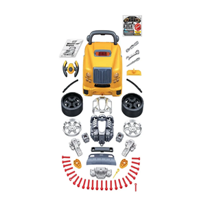 اسباب بازی موتور خودرو Motor Car Engine مدل کاپوت اتوبوس مدرسه Repair Truck School Bus Set_اسباب بازی